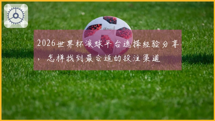 2026世界杯滚球平台选择经验分享，怎样找到最合适的投注渠道